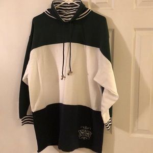 Pullover drawstring sweater